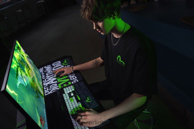 Razer drabužiai vienos spalvos evisu daicock marginti marškinėliai ZNZXF191
