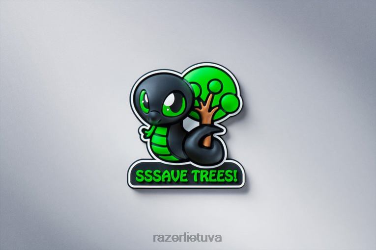Razer pavara vienos spalvos sneki snek šaldytuvo magnetas - sssave medžiai ZNZXF207