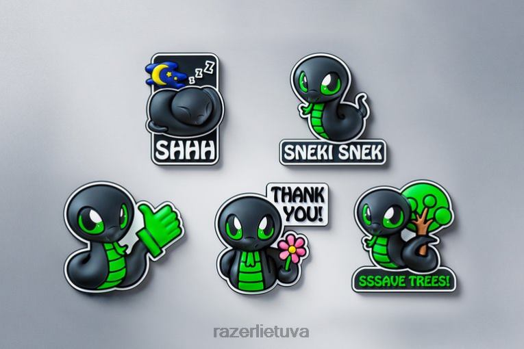 Razer pavara vienos spalvos sneki snek šaldytuvo magnetas - sssave medžiai ZNZXF207