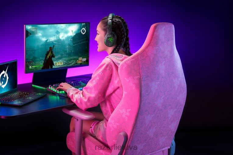 Razer X *A Bathing Ape žaidimų kėdė kvarcas iskur ZNZXF126
