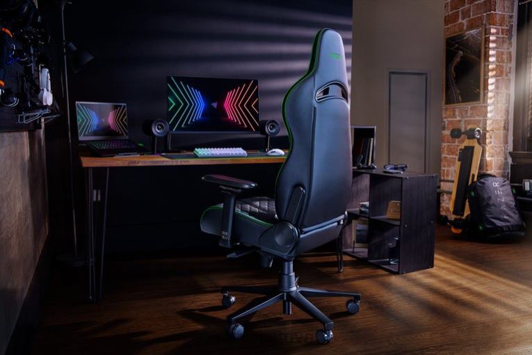 Razer žaidimų kėdė žalias enki ZNZXF131