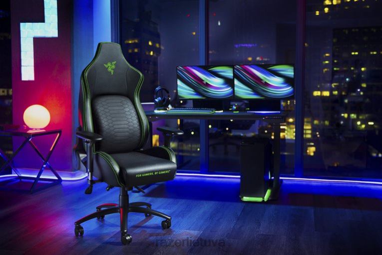 Razer žaidimų kėdė juodas iskur ZNZXF136