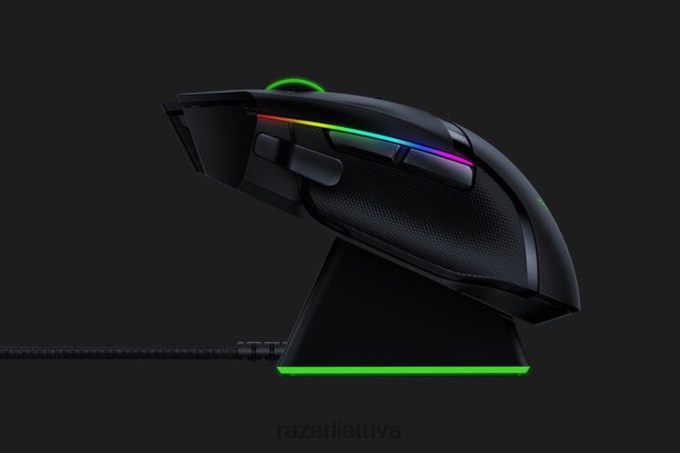Razer pelėms vienos spalvos „basilisk ultimate“ su įkrovimo doku ZNZXF35