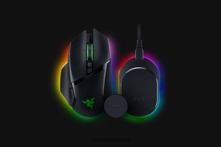 Razer pelėms vienos spalvos „basilisk v3 pro“ + „mouse Dock Pro“ rinkinys ZNZXF30